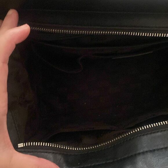 Michael Kors Vivianne Black Quilted Leather Large Top Zip Satchel Bag - Picture 8 of 8